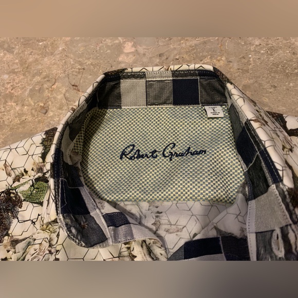 Robert Graham | Golden Tunnel | Long Sleeve Sport Shirt | Size: L - Picture 4 of 5